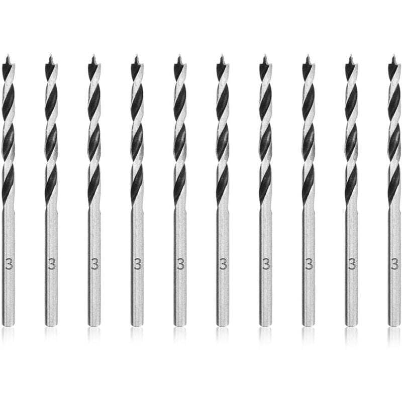 Image of XVX - mm Spiralbohrer für Holz, 10 Stück professionelle Holzbohrer, Brad-Bit für Holz