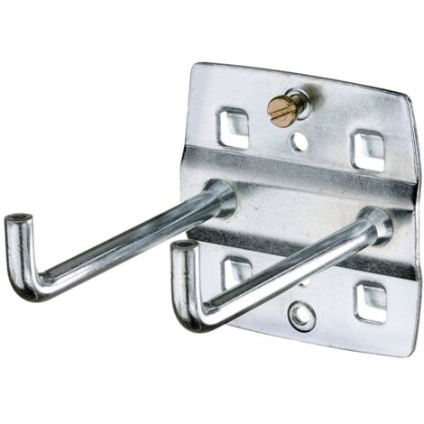 Werkzeughaken doppelt, senkrechtes Hakenende 75x6 mm