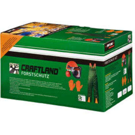 WerkzeugHERO Forstset (Latzhose Gr.56 Helm Handschuhe)