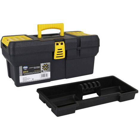 Werkzeugkasten Dem Brico M Schwarz Gelb (40 x 17,5 x 18,5 cm)