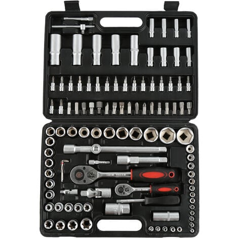 Werkzeugkoffer 108tlg Knarren-/Nusskasten Steckschlüssel Ratschen