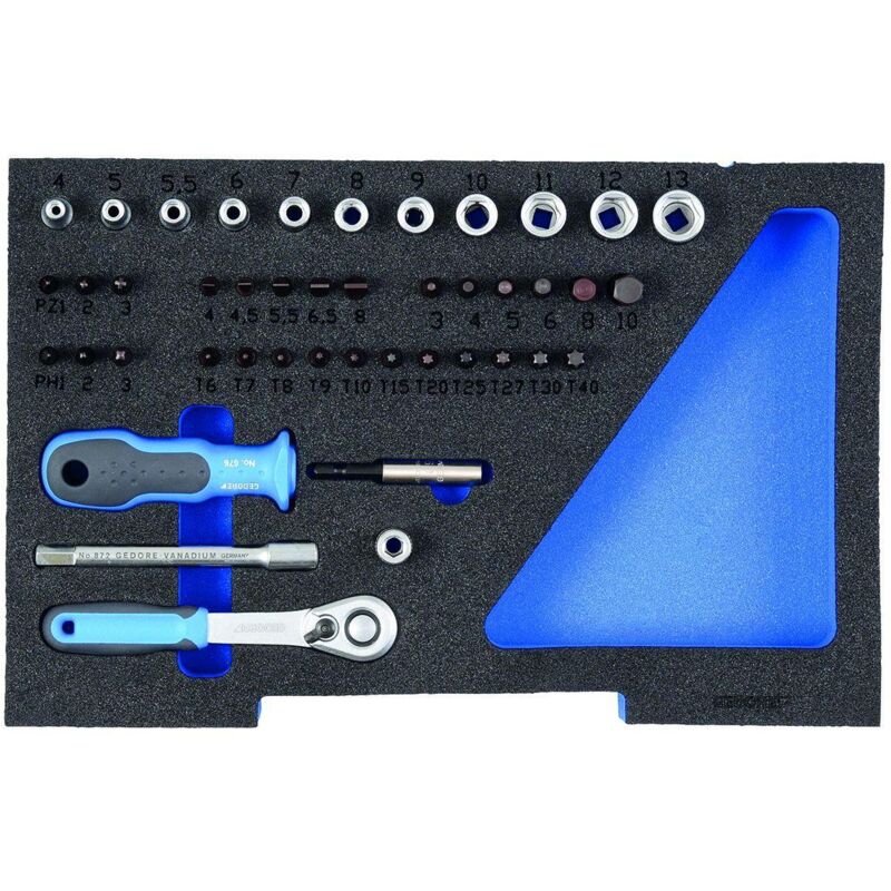 Image of Steckschlüssel-Satz 1/4 in 1/2 l-boxx 136 Modul - Gedore