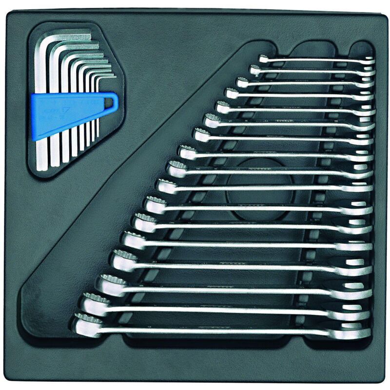 Image of Ring-Maulschlüssel-Satz in 2/3 ES-Modul, Nr. 1500 ES-7 - Gedore