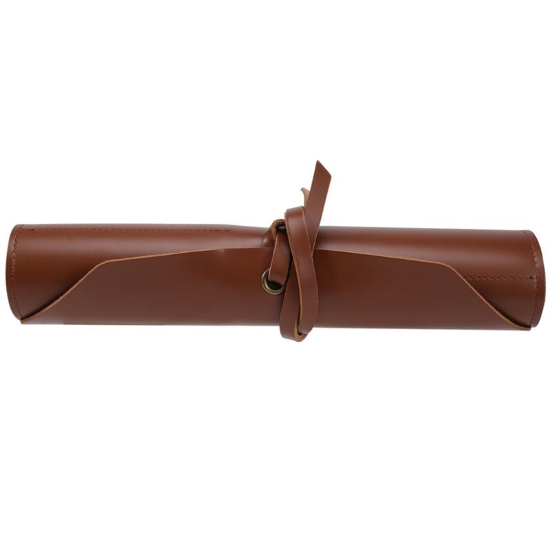 Image of Werkzeugrolle aus Leder, multifunktionale Werkzeugtasche aus Leder für die Fahrradreparatur