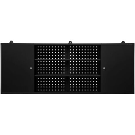 Werkzeugschrank LEO, 1600 x 600 x 200 mm, All Black: schwarz