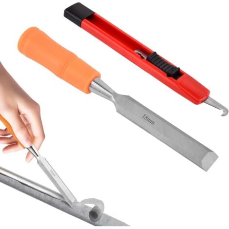 Werkzeugset zum Entfernen von Klebeband von Golfgriffen, Klebebandentferner mit Haken, für Graphit-/Stahlschäfte, Golfschlägergriff-Reparaturset