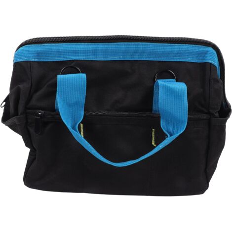 Werkzeugtasche mit großer Öffnung, wasserdichte Werkzeugtasche aus 600D Oxford-Gewebe mit großem Fassungsvermögen, verstellbarem Schultergurt, tragbarer multifunktionaler Werkzeugtaschen-Organizer (14