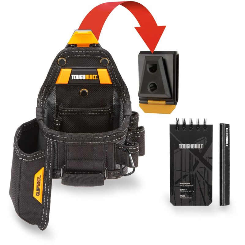 Werkzeugtasche ToughBuilt mit Maßband Cutter und Notizbuch