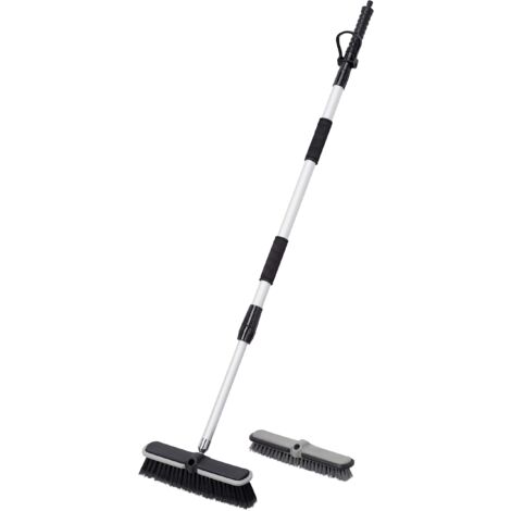 Werkzeyt 9865510 - Scopa per Lavaggio con Manico telescopico Fino a 160 cm, Pressione di Esercizio: 6 Bar, Adatta per Sistema a Incastro da 12,7 mm (1/2") - Spazzola, Scopa per Pulire