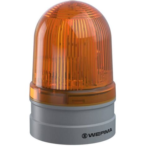 Werma Signaltechnik Avertisseur optique Midi Rotating 115-230VAC YE 261.340.60 jaune 230 V/AC Q148952
