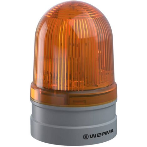 Werma Signaltechnik Avertisseur optique Midi TwinFLASH 115-230VAC YE 261.320.60 jaune 230 V/AC