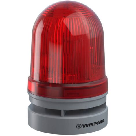 Werma Signaltechnik Avertisseur optique Midi TwinFLASH Combi 115-230VAC RD 461.120.60 rouge 230 V/AC 110 dB