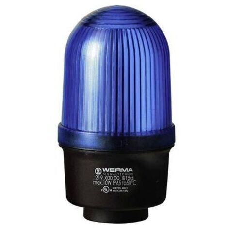Werma Signaltechnik Segnalatore luminoso 219.500.00 219.500.00 Blu Luce continua 12 V/AC, 12 V/DC, 24 V/AC, 24 V/DC, 48