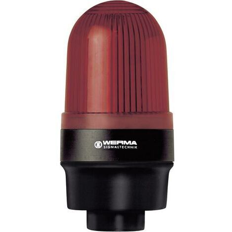 Werma Signaltechnik Signalleuchte  219.100.00 219.100.00  Rot Dauerlicht 12 V/AC, 12 V/DC, 24 V/AC,