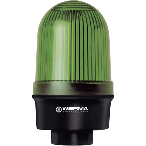 Werma Signaltechnik Signalleuchte  219.200.00 219.200.00  Grün Dauerlicht 12 V/AC, 12 V/DC, 24 V/AC,