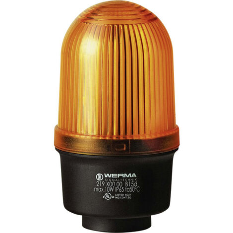 Werma Signaltechnik Signalleuchte  219.300.00 219.300.00  Gelb Dauerlicht 12 V/AC, 12 V/DC, 24 V/AC,