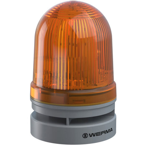 Werma Signaltechnik Signalleuchte  Midi TwinFLASH Combi 12/24VAC/DC YE 461.320.70  Gelb  12 V/DC 110