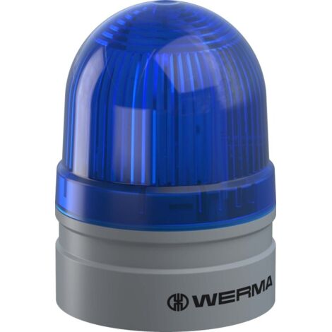 Werma Signaltechnik Signalleuchte  Mini TwinFLASH 24VAC/DC BU 260.520.75  Blau  24 V/DC