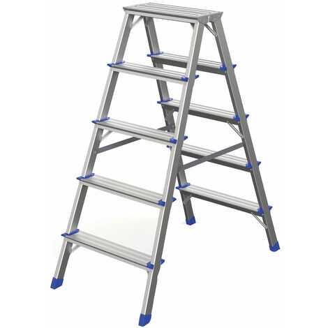 Werner Stufenstehleiter zweiseitig begehbar 2x5 Stufen