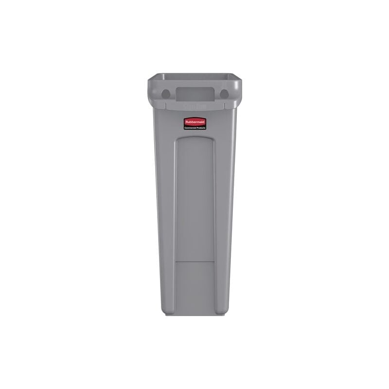 Wertstoffsammler 87l H762xB279xT558mm grau m.Lüftungskanälen - FG354060GRAY - Rubbermaid