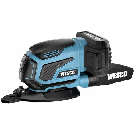 WESCO Ponceuse multi sans-fil 18V 2.0 Ah batterie et chargeur inclus WS2315