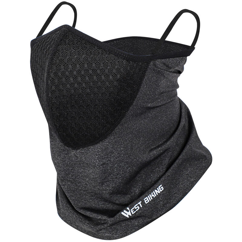 

Bufanda deportiva de verano Gorros de ciclismo Mascara para colgar en las orejas de ciclismo a prueba de polvo,Gris - West Biking