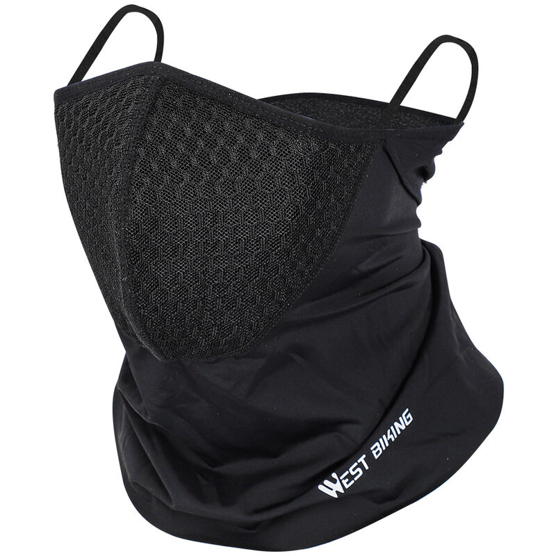 

Bufanda deportiva de verano Gorros de ciclismo Mascara para colgar en las orejas de ciclismo a prueba de polvo,Negro - West Biking