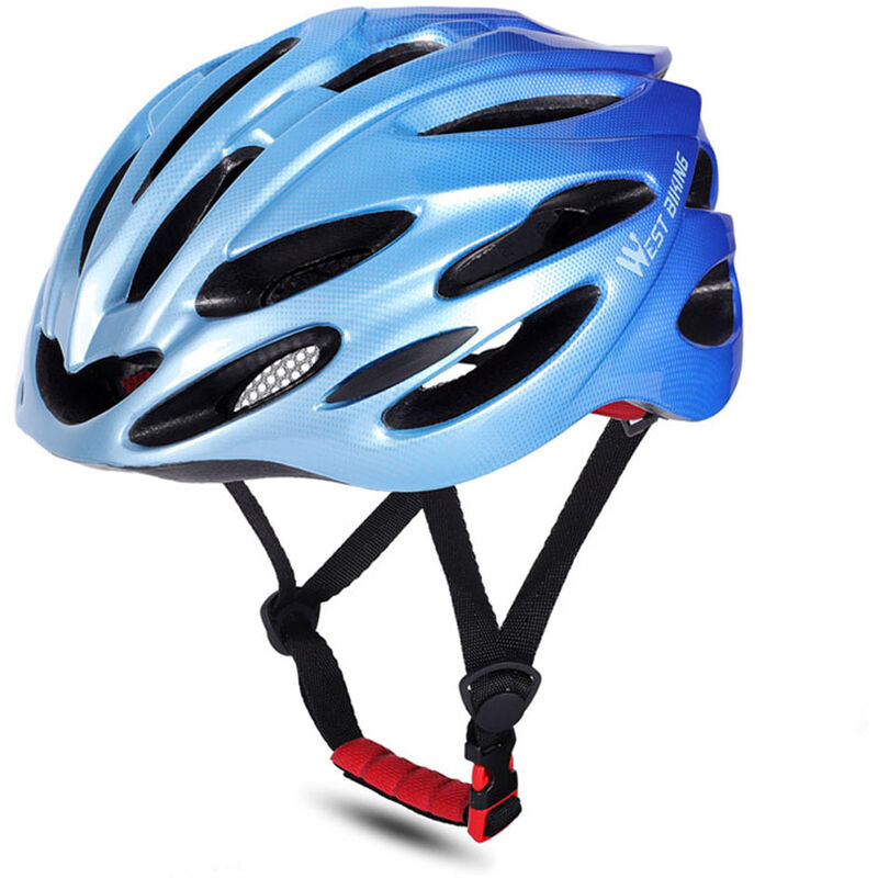 

Cascos de bicicleta MTB Carretera Cascos de bicicleta Gorra de seguridad Protecciones de ciclismo Cascos, Azul - West Biking