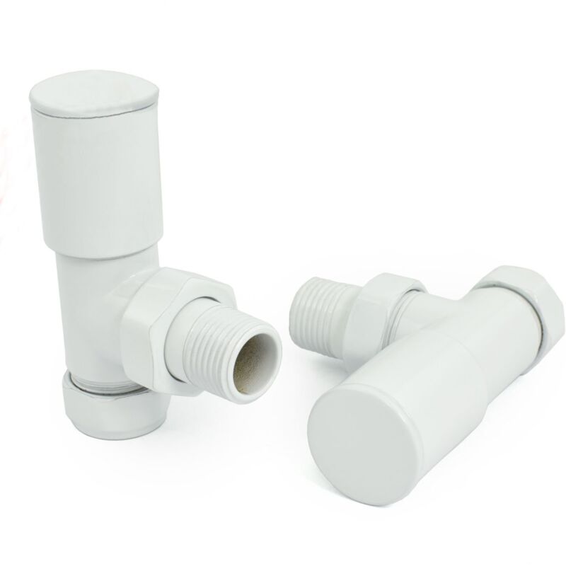 Image of Milan Angled Radiator Valves Pair -&hellip;