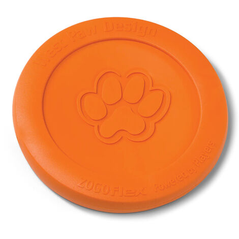 West Paw Toy Zogoflex Zisc L 22cm Tangerine