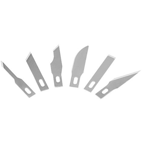 WESTCOTT 73001 00 LAMES DE RECHANGE POUR SCALPEL PLUSIEURS COFFRET 6 COUTEAUX E-73001 00