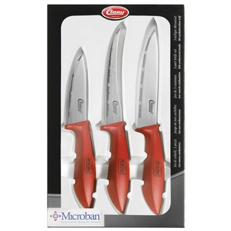 Westcott AC-CL80000 Clauss Keukenmessen 3 pièces Rouge