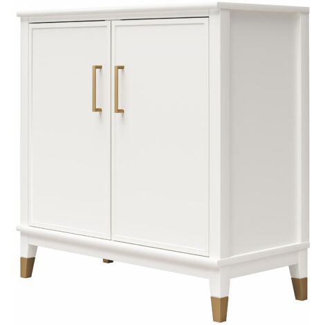 Westerleigh Armoire avec 2 portes en effet bois blanc