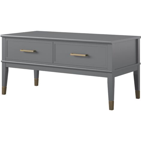 Westerleigh-Table basse avec plateau relevable en MDF gris