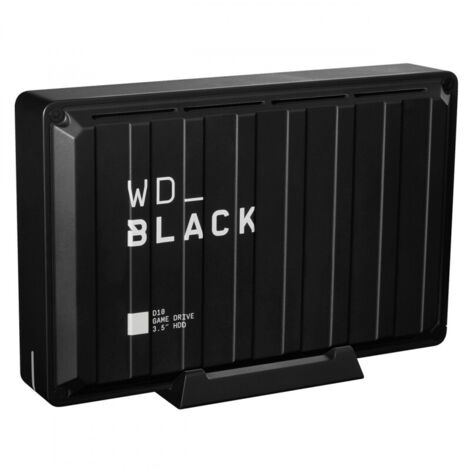 Western Digital D10 disco rigido esterno 8 TB 7200 Giri/min 3.2 Gen 2 Nero Bianco