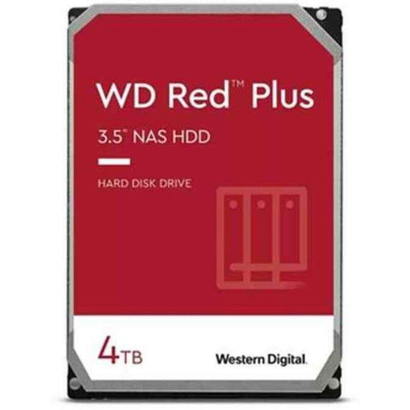 

Disco Duro WD Red Plus NAS 3,5' 5400 rpm 4 TB - Western Digital