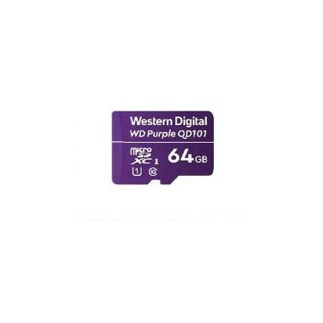 Western Digital WD Purple SC QD101 64 GB Ultra Endurance microSD Speicherkarte (Class 10, U1) (WDD064G1P0C)