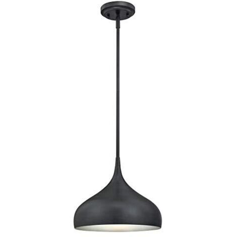 Westinghouse 6329440 Lampada a Sospensione per Interni Monoluce, Bronzo Spazzolato, vetro