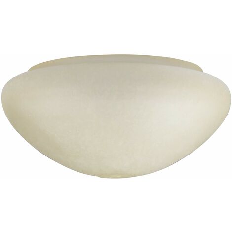 Westinghouse 8704740 Paralume Amber Scavo Mushroom Shade, Vetro, Bianco
