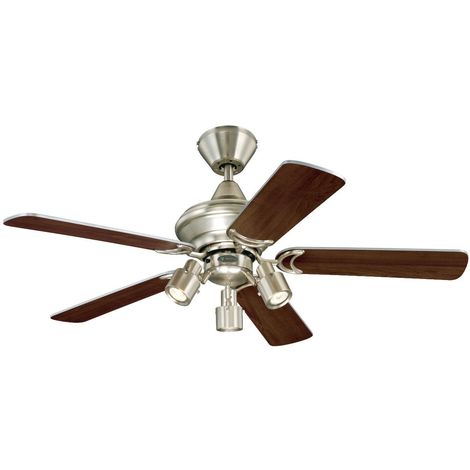 Westinghouse Ventilatore a Soffitto Kingston GU10, Alluminio Spazzolato