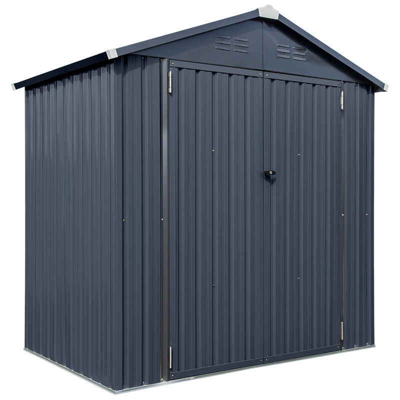 Westmann - Abri de jardin en acier Minor 64 Anthracite