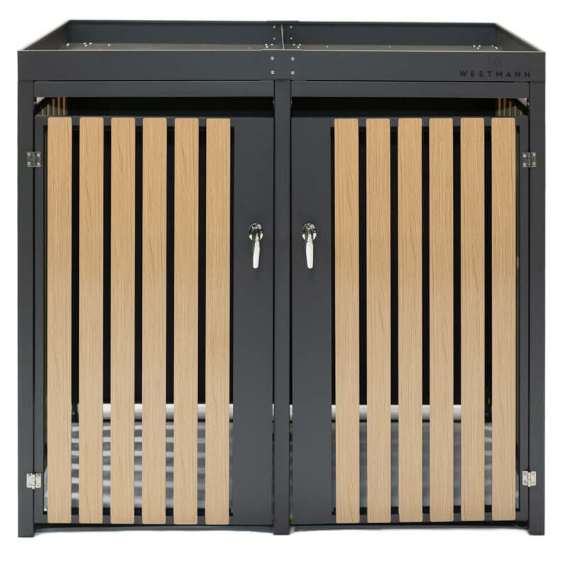 Metall Mülltonnenbox Planta 2x240 l Box pour - Westmann