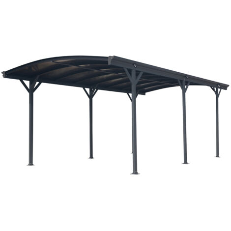 Westmann Aluminium Runddach Carport Bergen  Anthrazit  505x300x220 cm