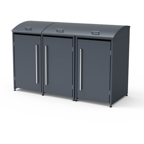 Westmann boîte à ordures en métal Moderna 3  3x240 L 