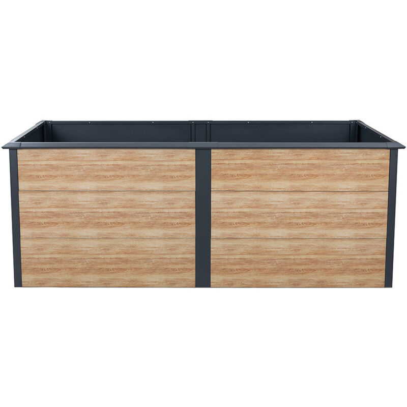 Westmann - Hochbeet 'primus-multi Xl', Holzoptik / Anthrazit, 200 X 100 X 77 Cm