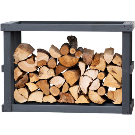 Westmann Holz Kaminholzregal Stephan  Anthrazit  52x108x74 cm