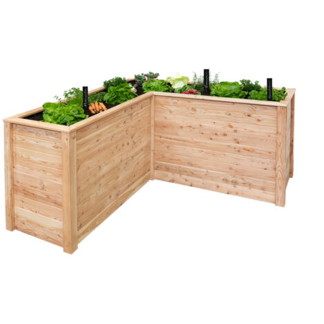 Westmann Lärchenholz Hochbeet Klassik L 170  Eckhochbeet  Natur  170x170x84 cm