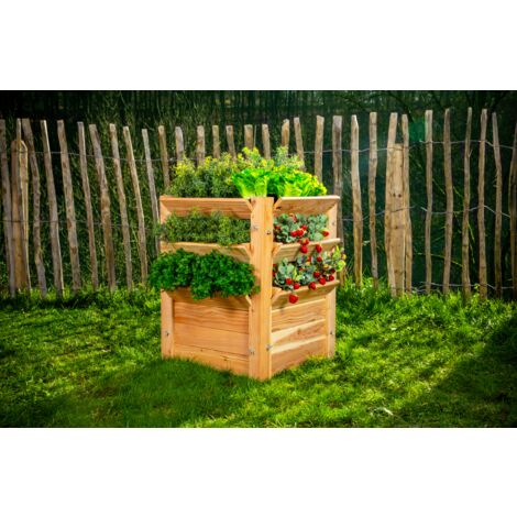 Westmann Lärchenholz Hochbeet Premium L  Natur