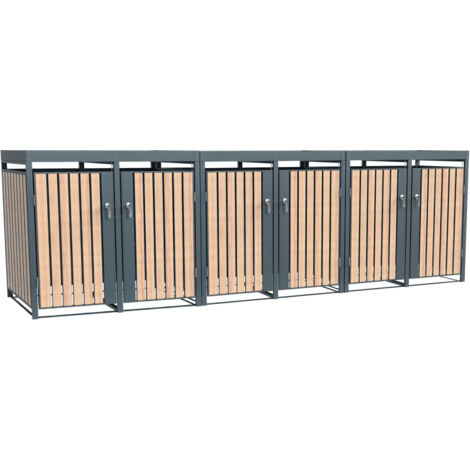 Westmann Metall Mülltonnenbox Planta  6x240 L  Box pour