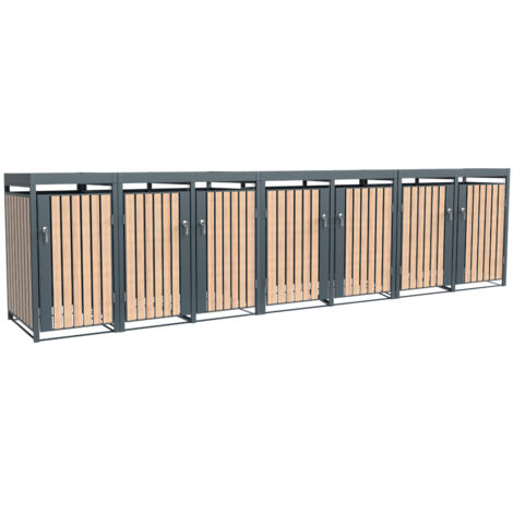 Westmann Metall Mülltonnenbox Planta  7x240 L  Box pour